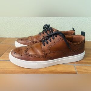 Cole Haan Grand Series Winslow Wingtip Sneaker British Tan Tennis Shoe 10M